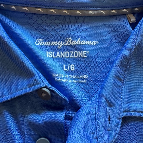 Tommy Bahama Deep Blue Polo Shirt - Picture 2 of 4